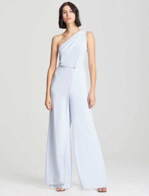 ASYMMETRIC DRAPED JUMPSUIT