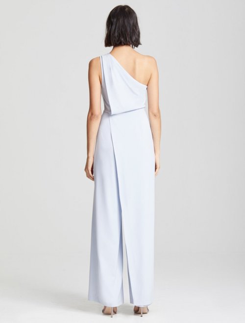 ASYMMETRIC DRAPED JUMPSUIT