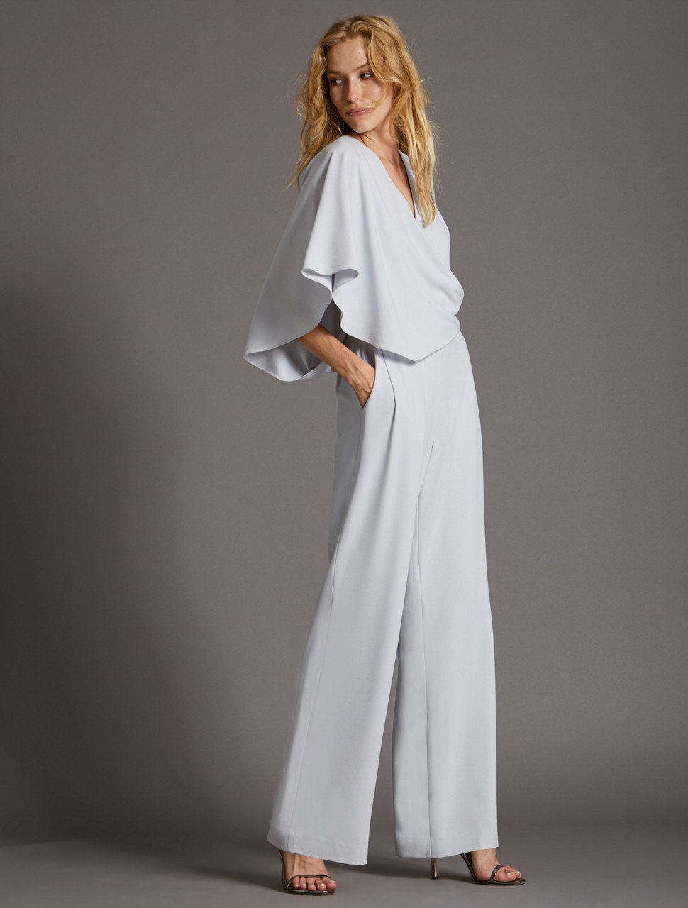 ASYMMETRIC CAPE JUMPSUIT ASYMMETRIC CAPE JUMPSUIT