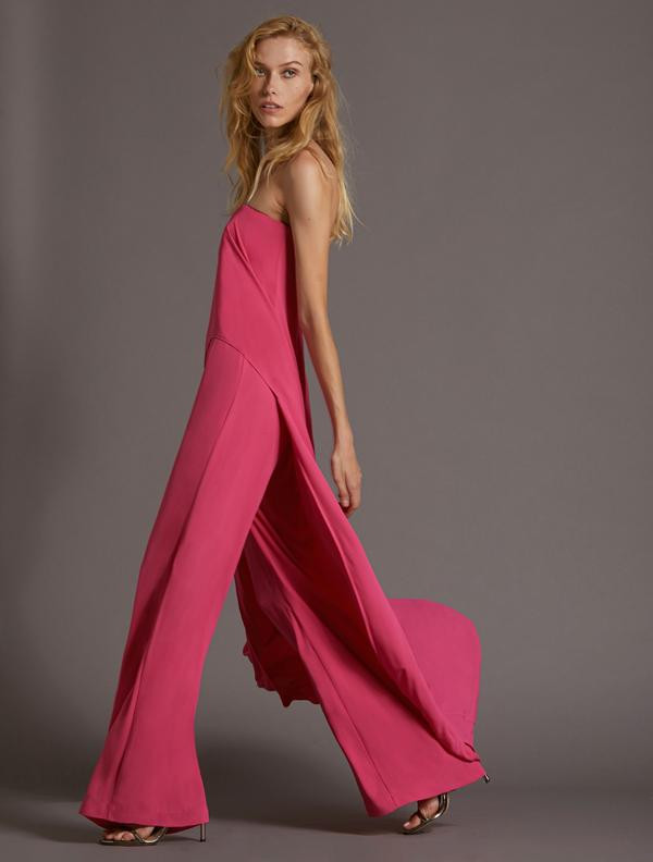DRAPED OVERLAY JUMPSUIT DRAPED OVERLAY JUMPSUIT