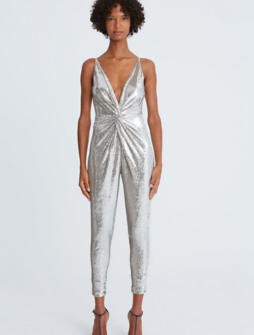 MARIAH SEQUINS TWIST JUMPSUIT