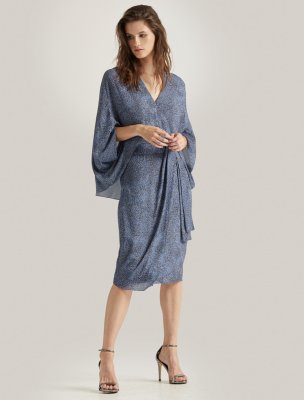 DRAPED NECK DRESS DRAPED NECK DRESS