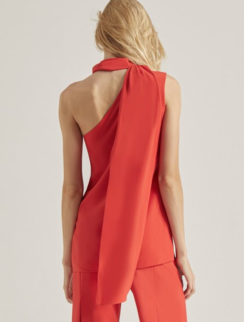 SCARF NECK TOP