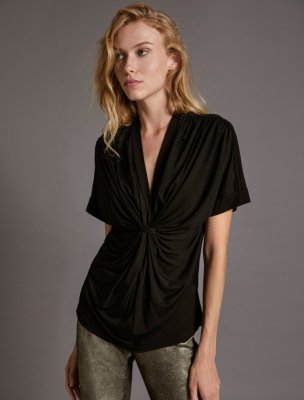 DRAPED KNIT TOP DRAPED KNIT TOP