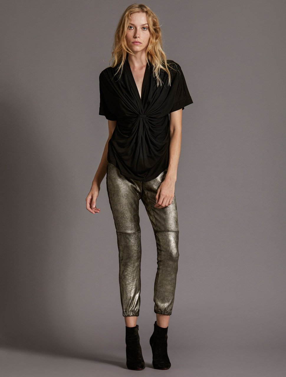 DRAPED KNIT TOP DRAPED KNIT TOP