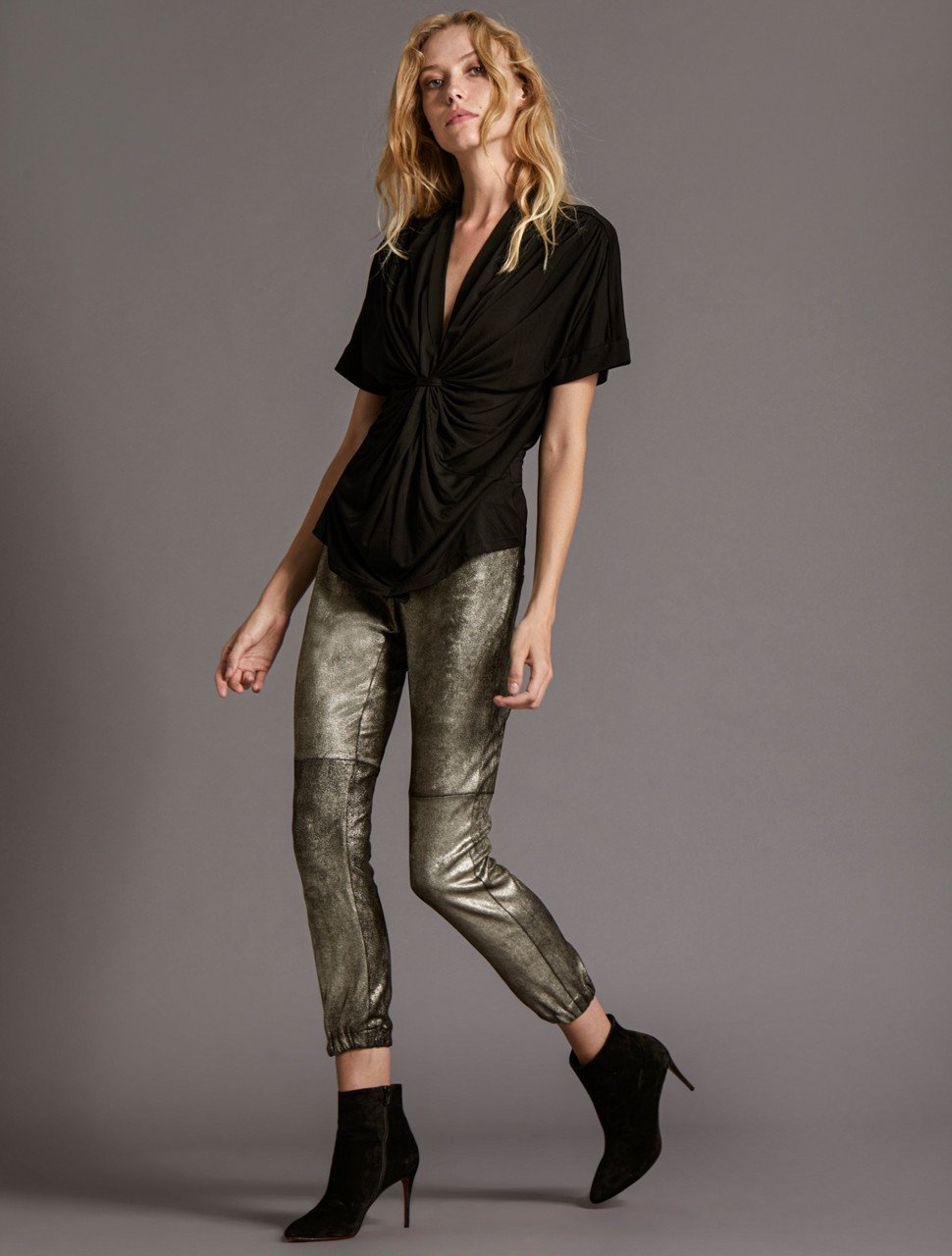 DRAPED KNIT TOP DRAPED KNIT TOP