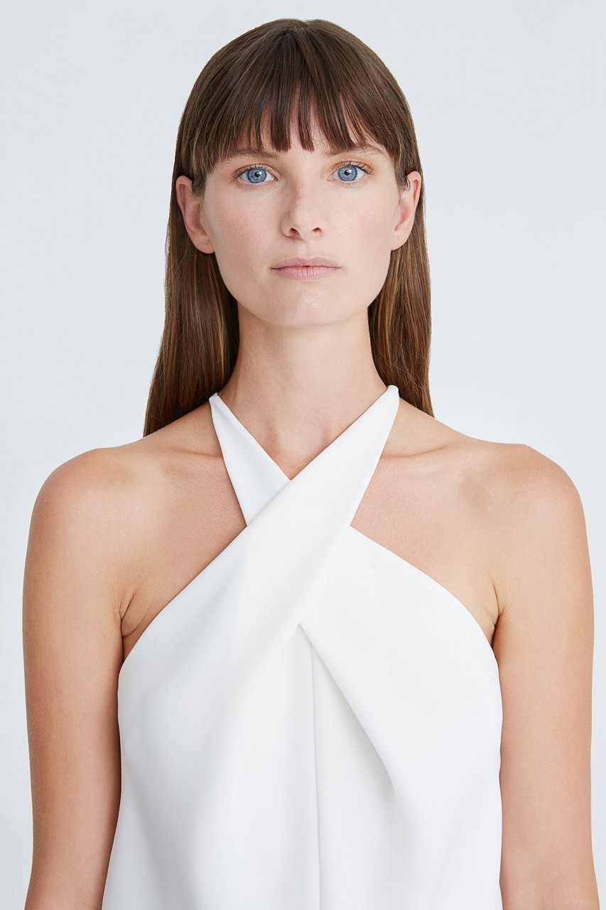 LAUREL CREPE HALTER TOP LAUREL CREPE HALTER TOP