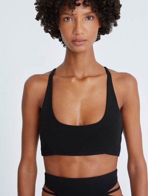 GWEN CREPE SCOOP NECK BRALETTE