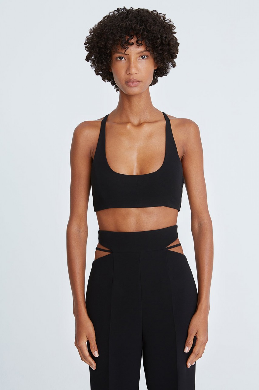GWEN CREPE SCOOP NECK BRALETTE GWEN CREPE SCOOP NECK BRALETTE