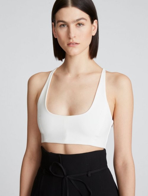 GWEN CREPE SCOOP NECK BRALETTE