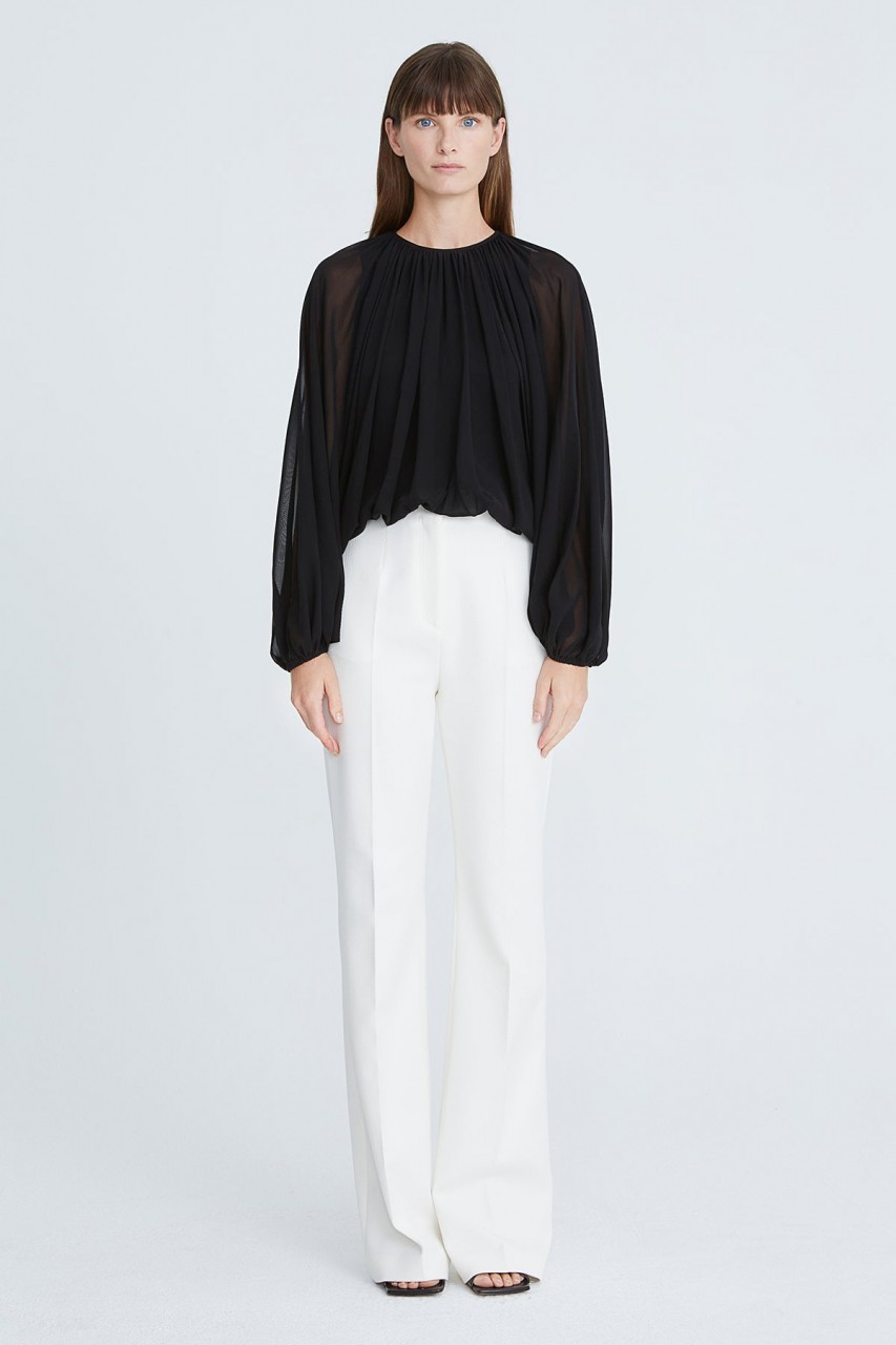 CARA SILK CHIFFON BLOUSON TOP CARA SILK CHIFFON BLOUSON TOP