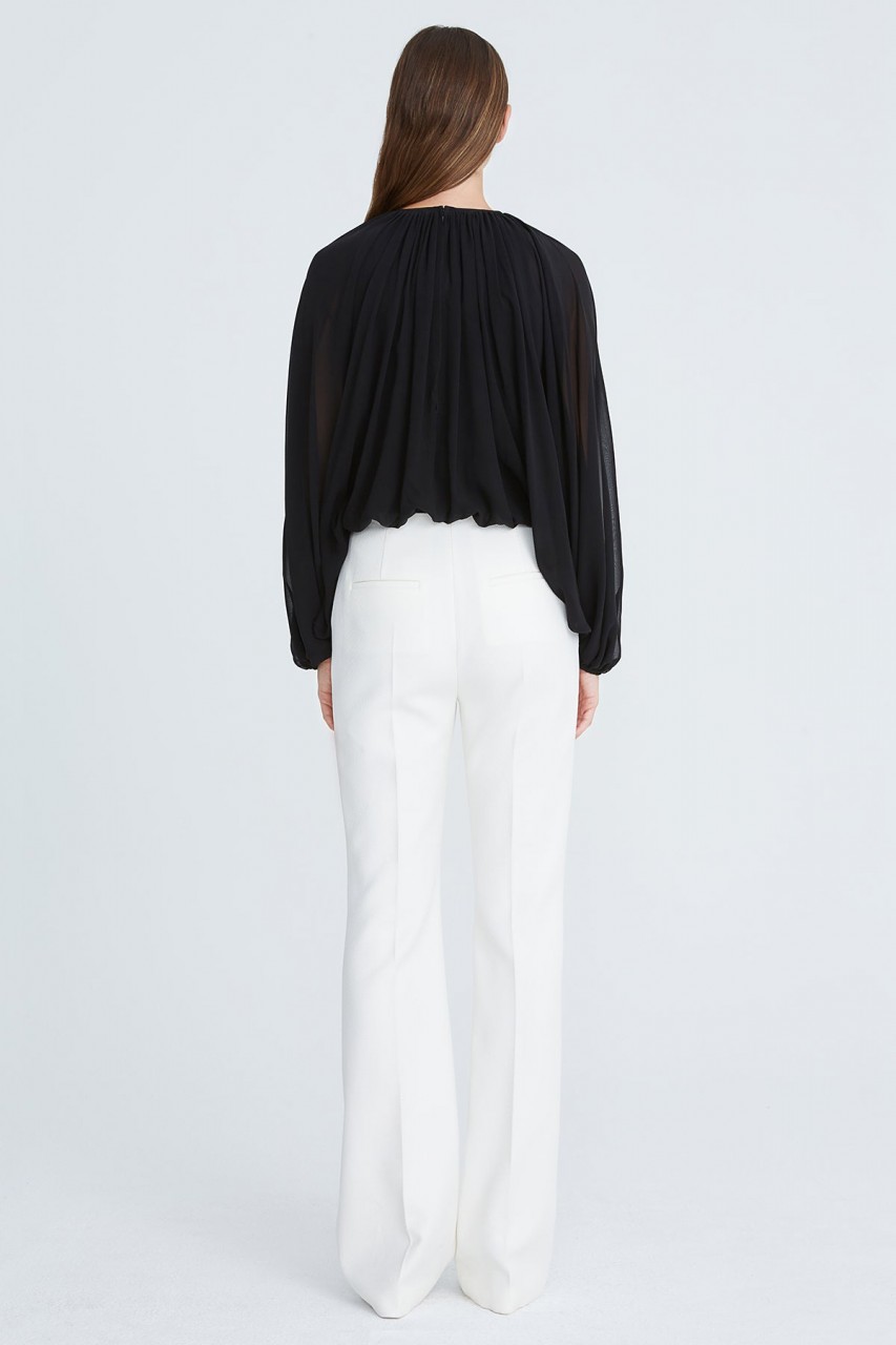 CARA SILK CHIFFON BLOUSON TOP CARA SILK CHIFFON BLOUSON TOP