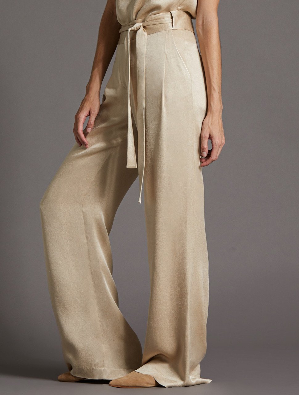 FLOWY SATIN PANT FLOWY SATIN PANT