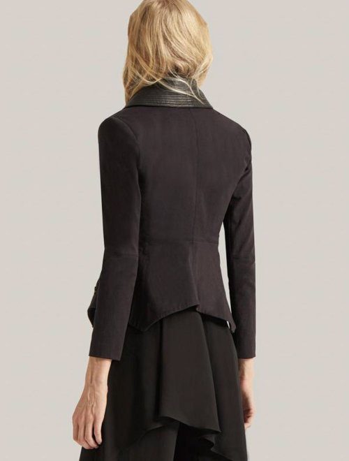 LEATHER COMBO JACKET