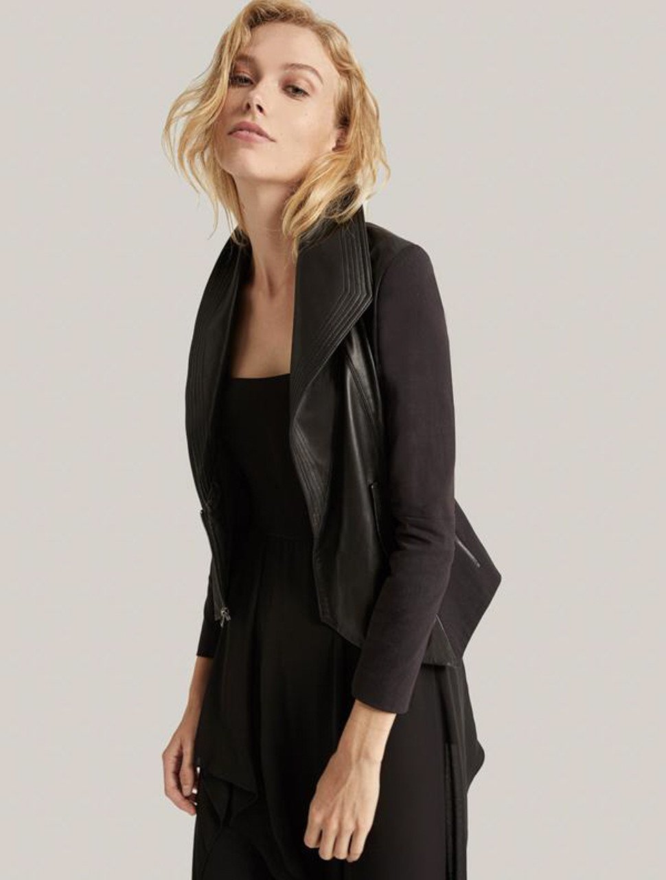 LEATHER COMBO JACKET LEATHER COMBO JACKET
