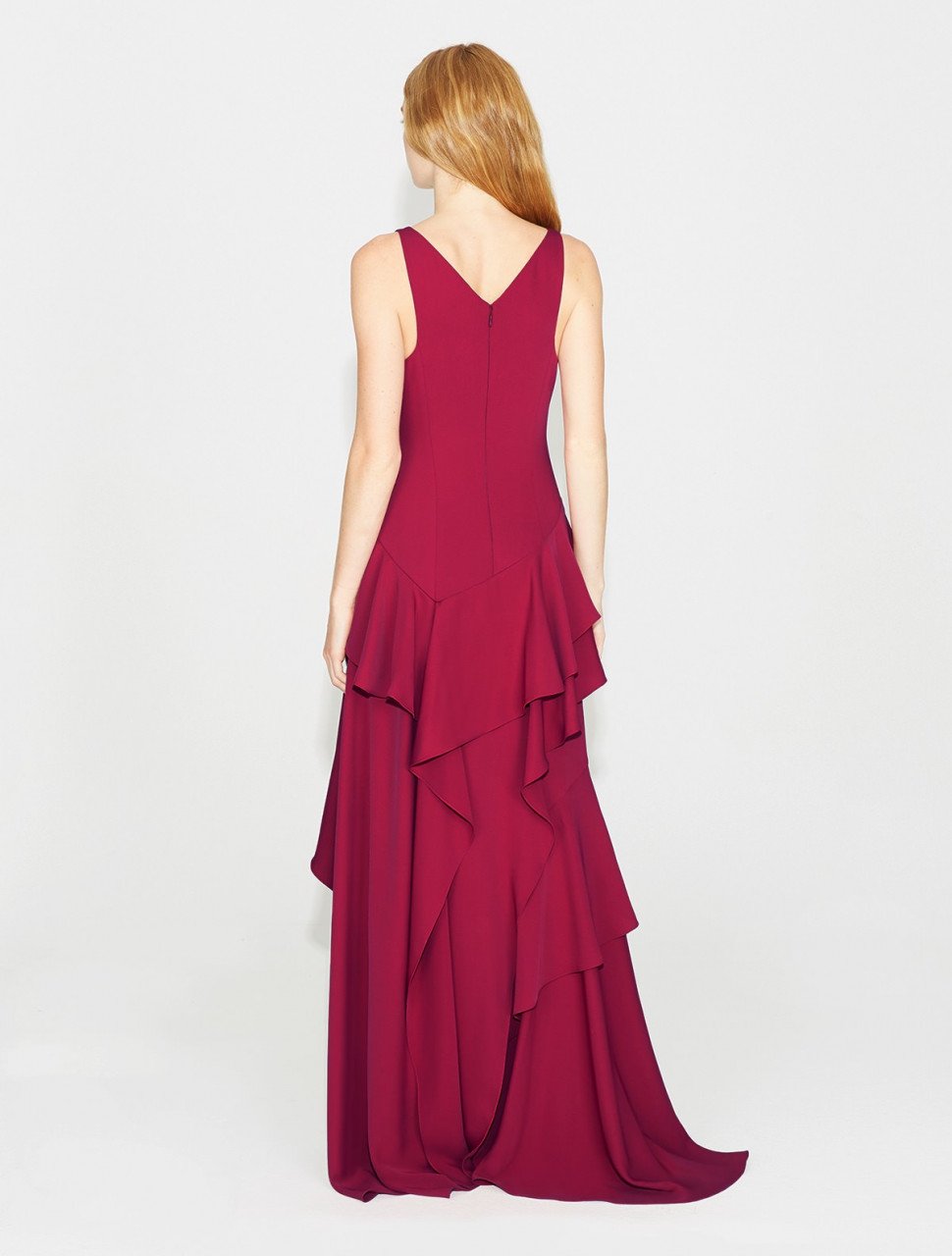VESTIDO CREPE DE CAPAS CORRUGADO VESTIDO CREPE DE CAPAS CORRUGADO