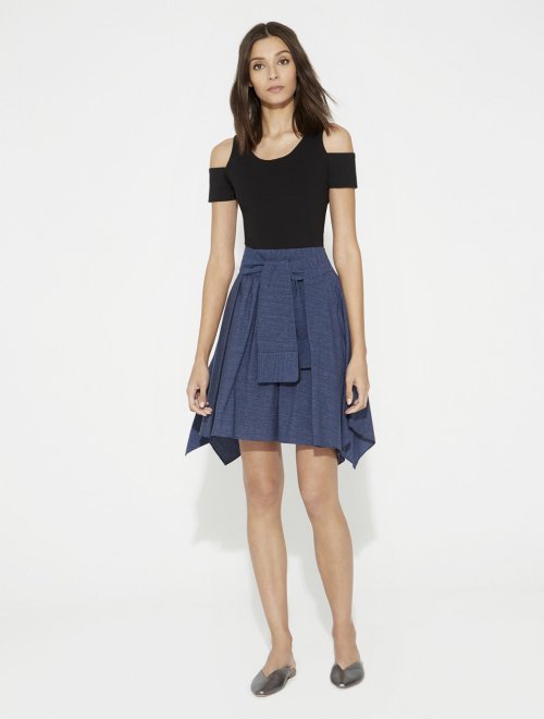 FALDA CHAMBRAY