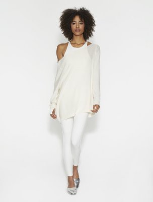 SUETER ASIMETRICO DE ALGODON CASHMERE SUETER ASIMETRICO DE ALGODON CASHMERE