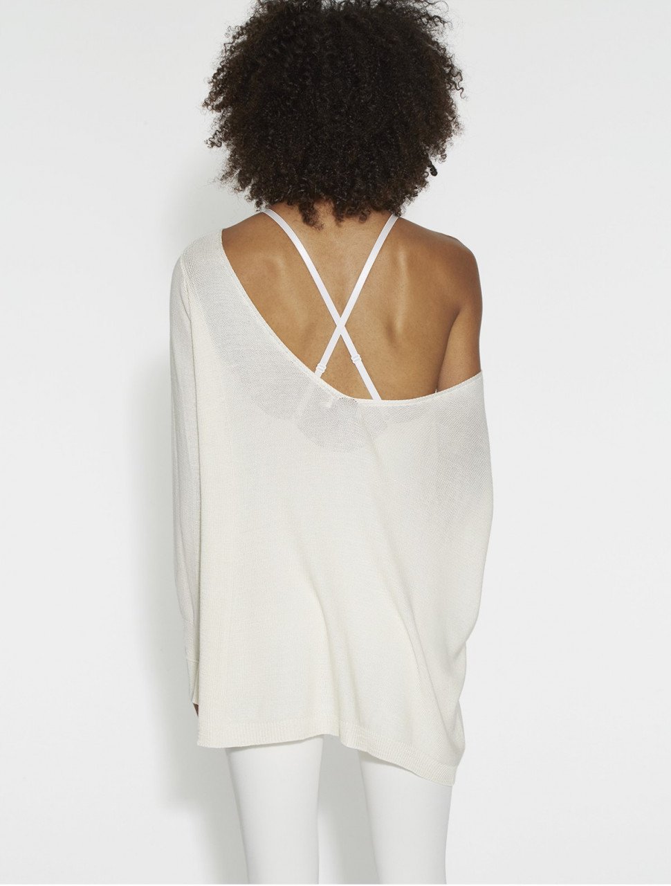 SUETER ASIMETRICO DE ALGODON CASHMERE SUETER ASIMETRICO DE ALGODON CASHMERE