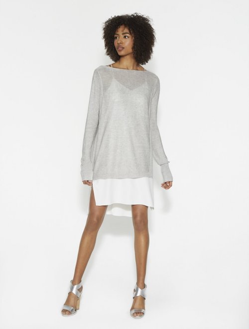 SUETER ASIMETRICO DE ALGODON CASHMERE