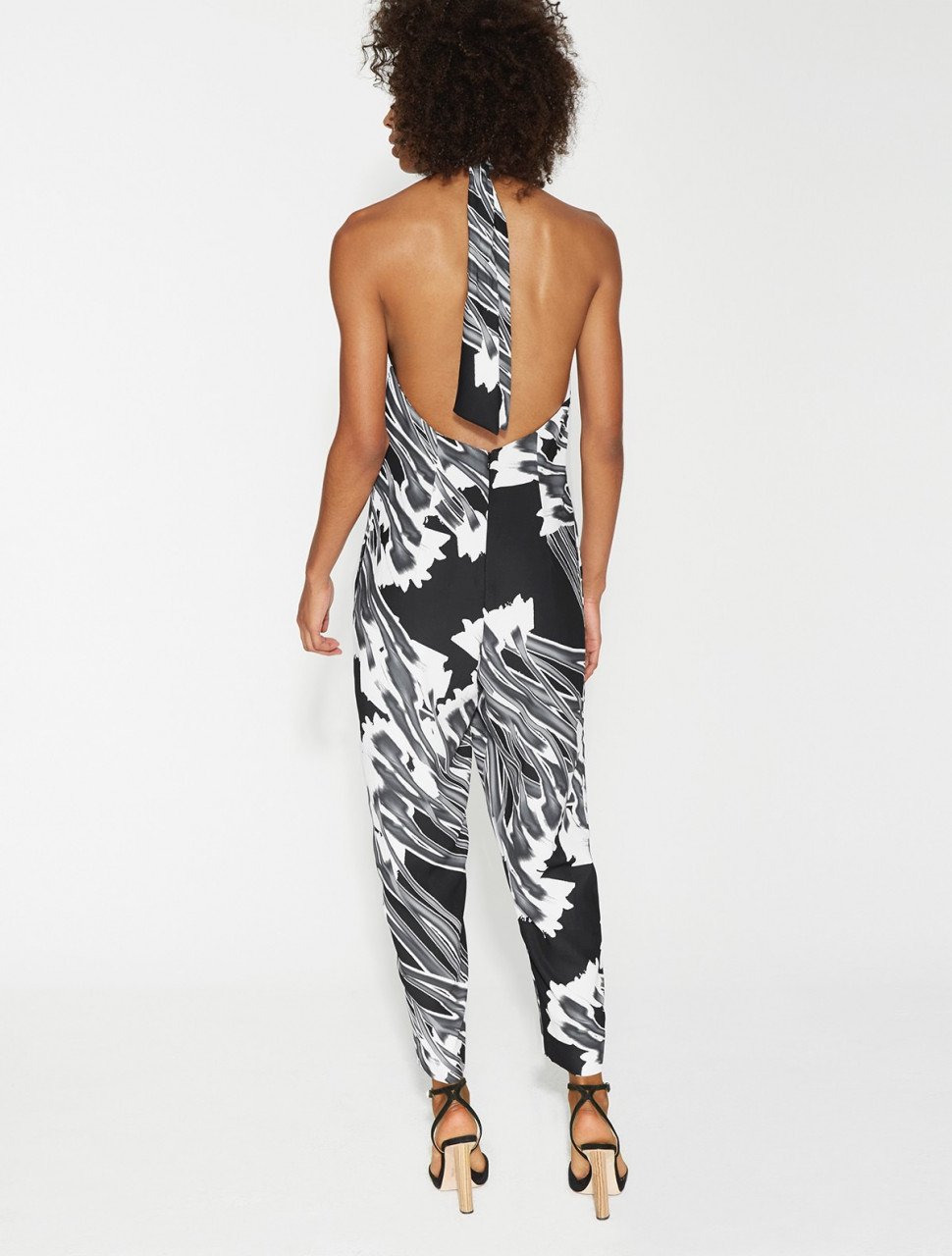 JUMPSUIT ESTAMPADO CUELLO DRAPEADO JUMPSUIT ESTAMPADO CUELLO DRAPEADO