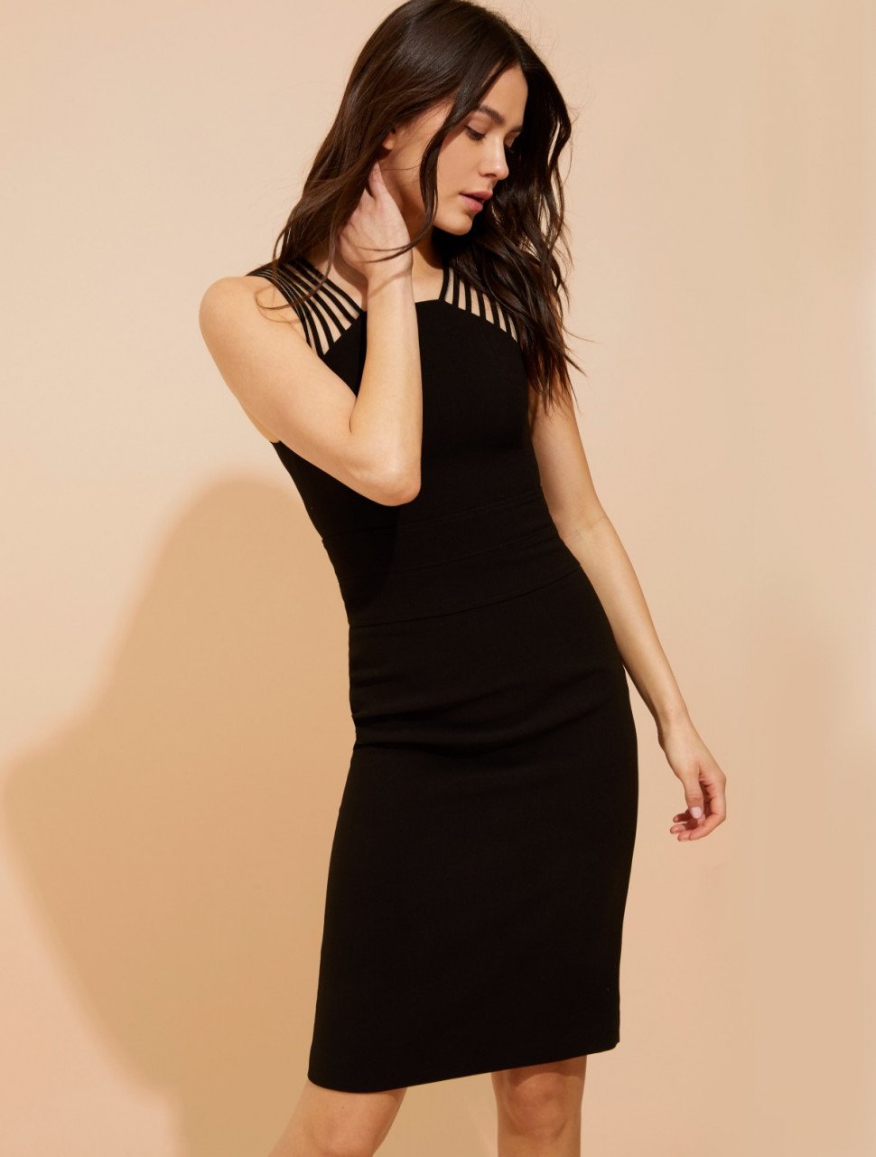 BODY CON POWER CREPE DRESS BODY CON POWER CREPE DRESS