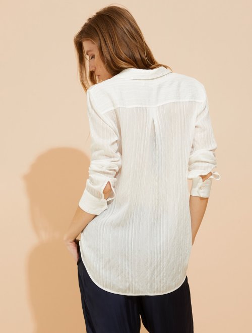 TEXTURED VOILE SHIRT
