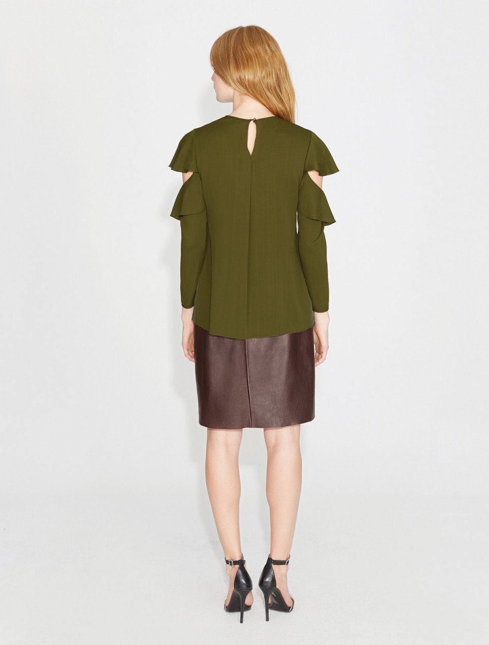 TOP SEDA GEORGETTE MANGA ALETEO TOP SEDA GEORGETTE MANGA ALETEO