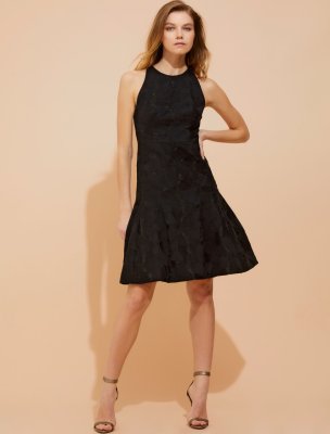 FLORAL ORGANZA JAQUARD DRESS FLORAL ORGANZA JAQUARD DRESS