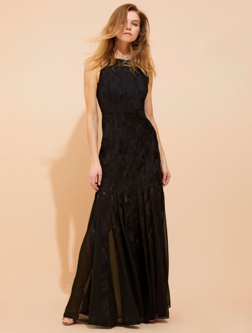 FLORAL ORGANZA JAQUARD GOWN