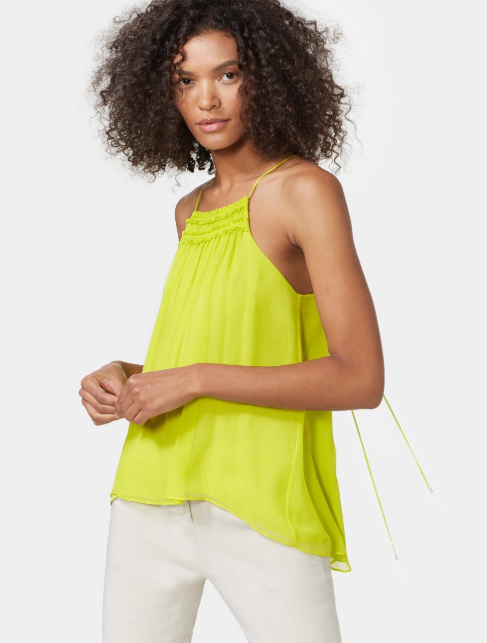 SMOCKED NECK CAMI SMOCKED NECK CAMI