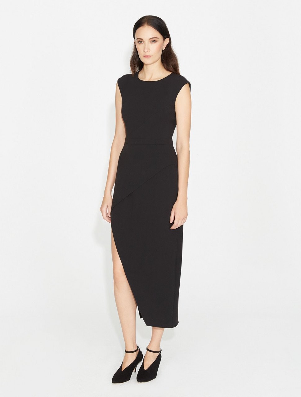 VESTIDO CREPE ASIMETRICO VESTIDO CREPE ASIMETRICO