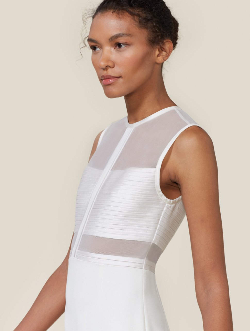 STRIP APPLIQUE COLUMN GOWN STRIP APPLIQUE COLUMN GOWN