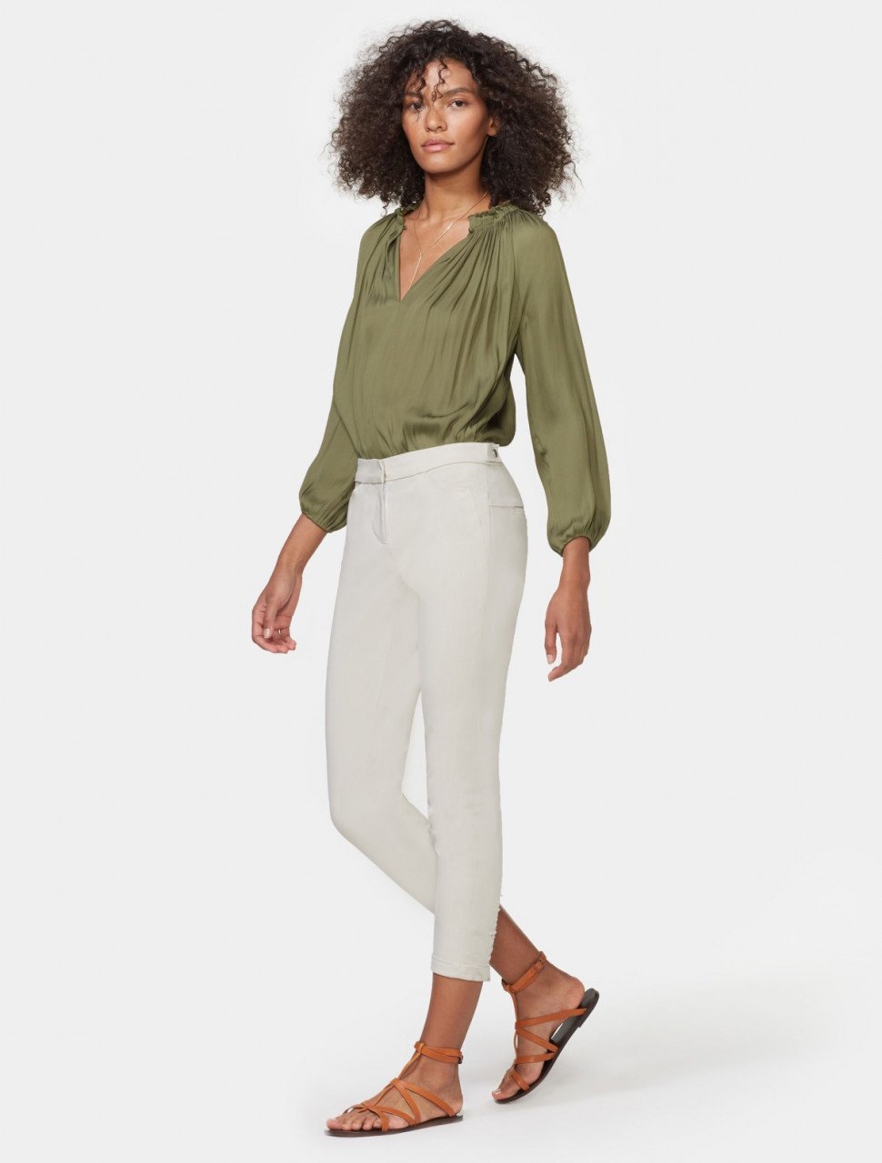 RUCHED ANKLE PANT RUCHED ANKLE PANT