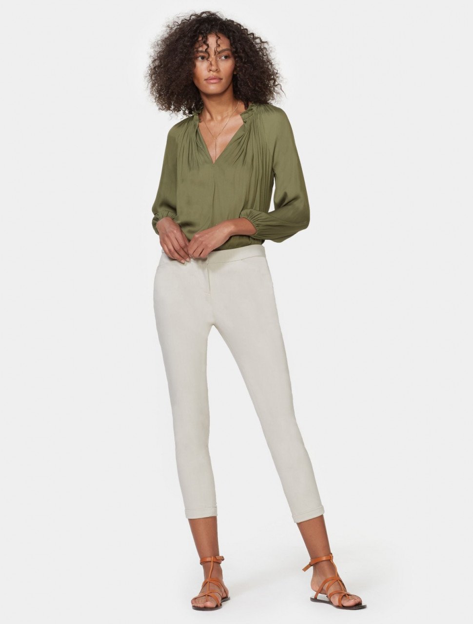 RUCHED ANKLE PANT RUCHED ANKLE PANT