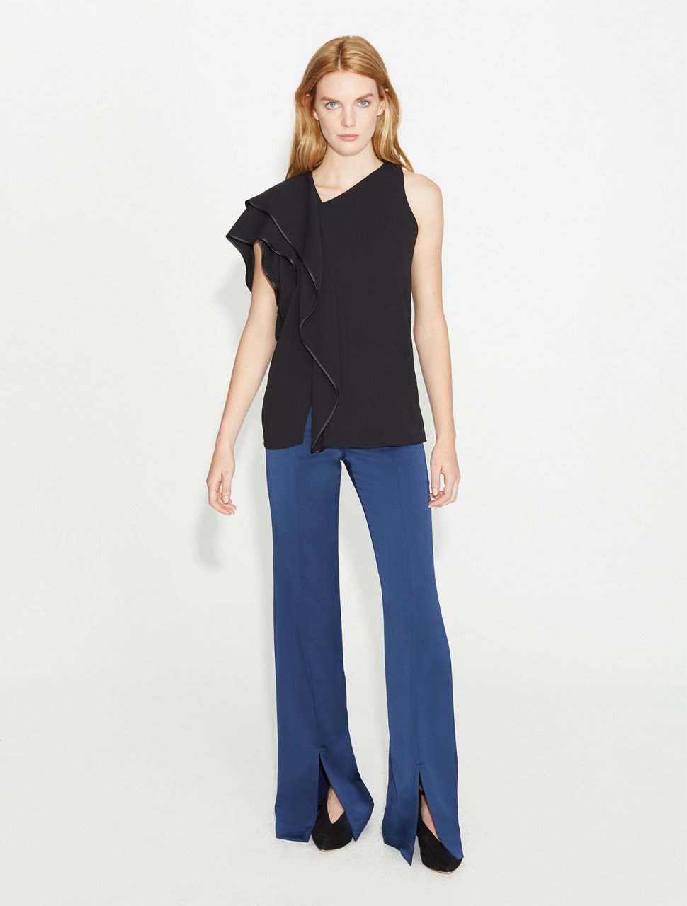 BLUSA ASYMMETRIC RUFFLE BLUSA ASYMMETRIC RUFFLE