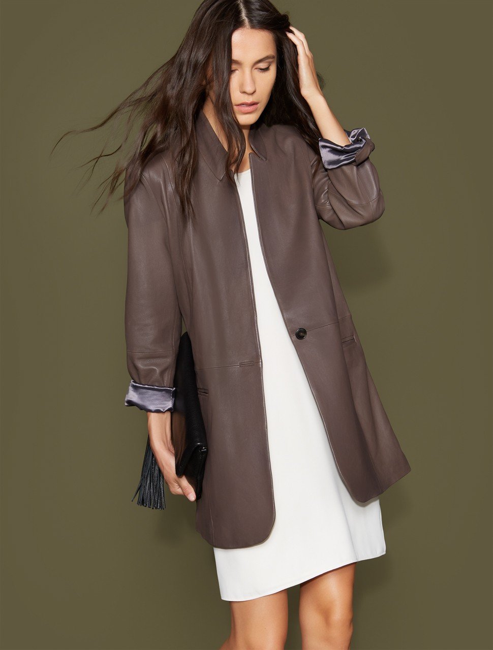 Leather Boyfriend Blazer Leather Boyfriend Blazer