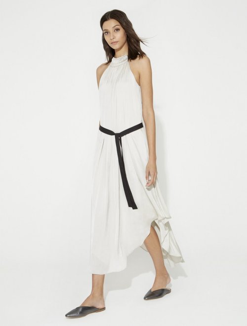 MAXI VESTIDO SATIN CORRUGADO