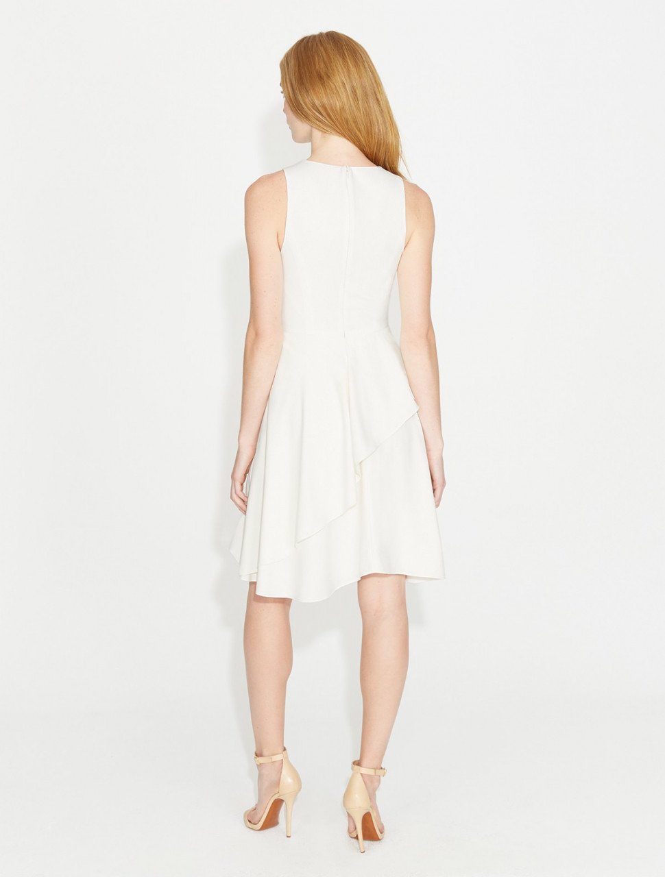 VESTIDO CREPE CON FALDA DE MOVIMIENTO VESTIDO CREPE CON FALDA DE MOVIMIENTO
