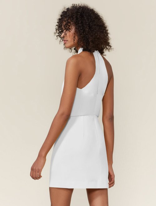 FITTED CROSSNECK DRESS