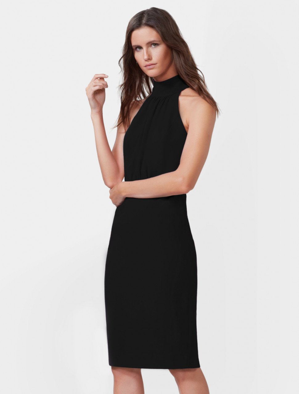 STRIP BACK CREPE DRESS STRIP BACK CREPE DRESS