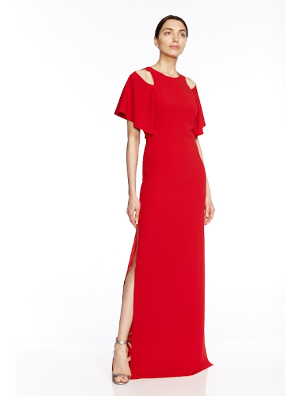 FLOWY SLV GOWN W CUT OUTS FLOWY SLV GOWN W CUT OUTS
