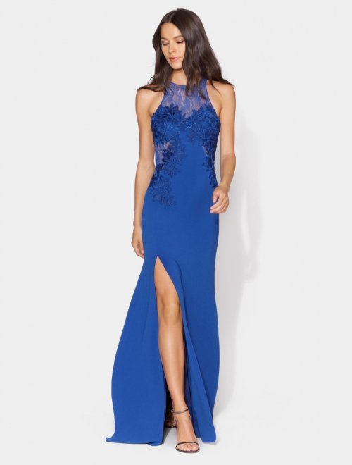 EMBROIDERED FLORAL GOWN