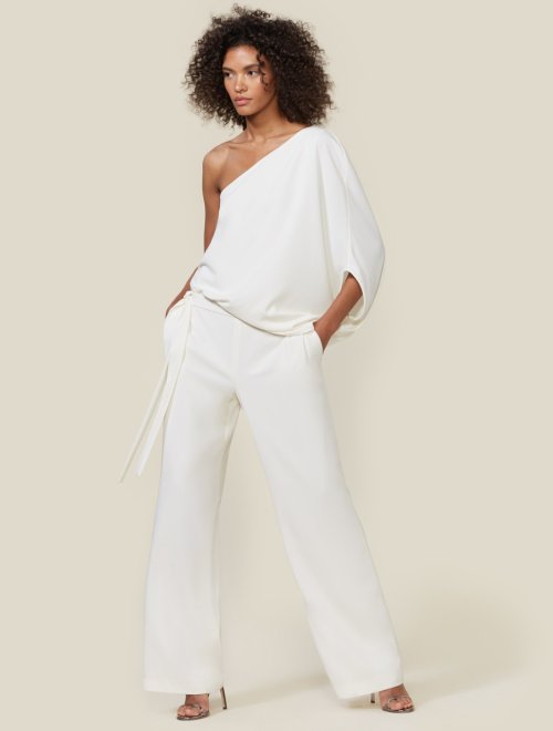 ASYMMETRIC CREPE JUMPSUIT