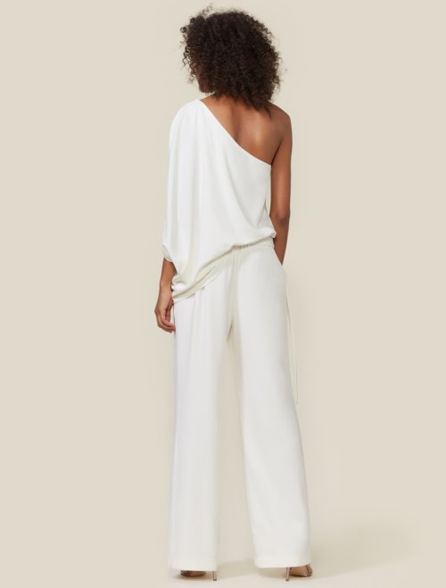 ASYMMETRIC CREPE JUMPSUIT