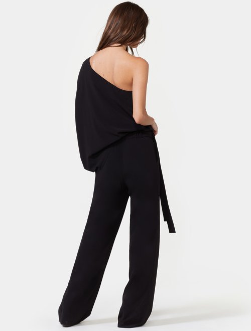 ASYMMETRIC CREPE JUMPSUIT