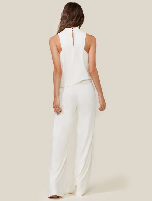 COWL DRAPE JUMPSUIT