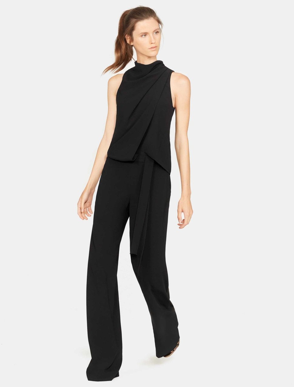 COWL DRAPE JUMPSUIT COWL DRAPE JUMPSUIT