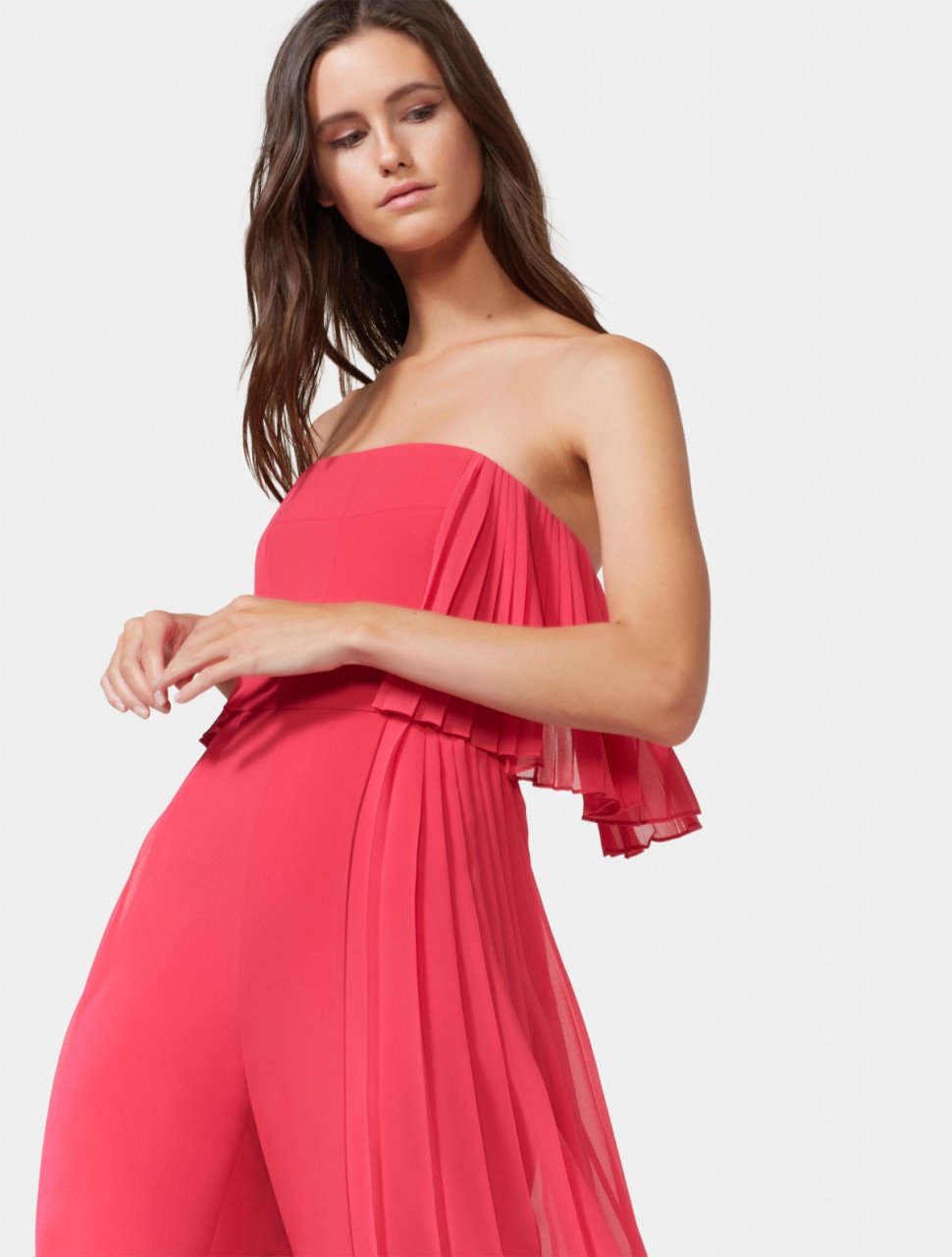 STRAPLESS PLEATED JUMPSUIT STRAPLESS PLEATED JUMPSUIT