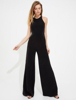 CREPE SATIN COMBO JUMPSUIT CREPE SATIN COMBO JUMPSUIT